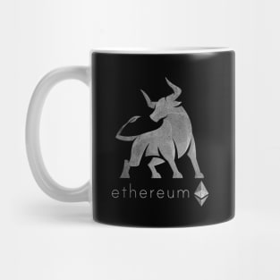 Vintage Bull Market Ethereum Coin Crypto Token Cryptocurrency Wallet Ethereum HODL Birthday Gift For Men Women Mug